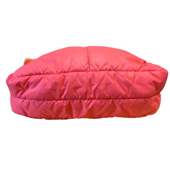 Caraa Sport Fractus Water Resistant Nylon Tote in Neon Orange & Pink - Picture 5 of 6